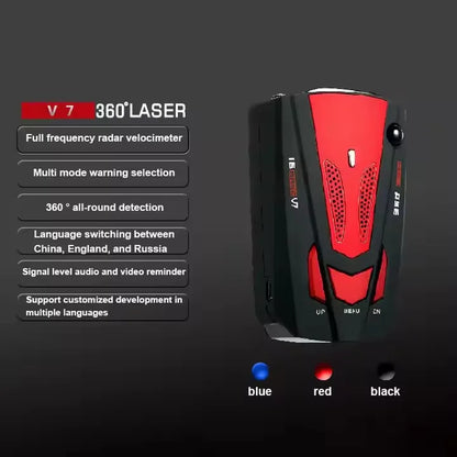 High Quality High Sensitivity Auto Radar Detector 360° Scanning  GPS Speed Limit Alarm for Cars