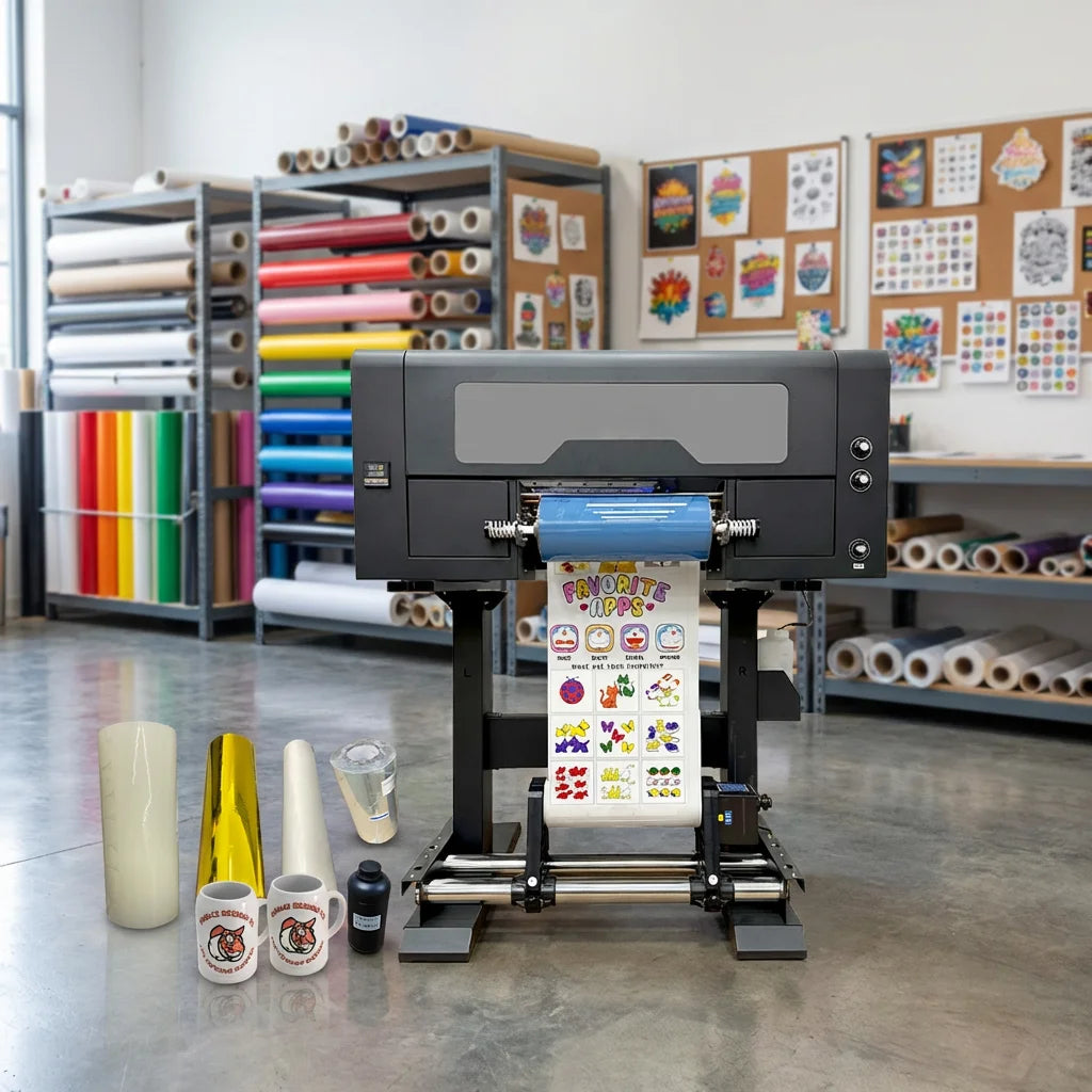 ZUNSUNJET Cricket Bat Adhesive Digital Sticker Printer Uv Inkjet White Roll Uv Sticker Logo Printer