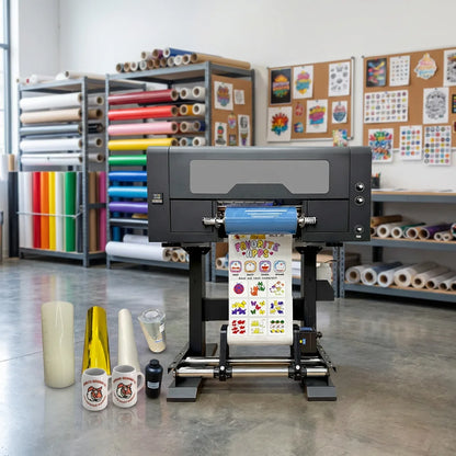 ZUNSUNJET Cricket Bat Adhesive Digital Sticker Printer Uv Inkjet White Roll Uv Sticker Logo Printer