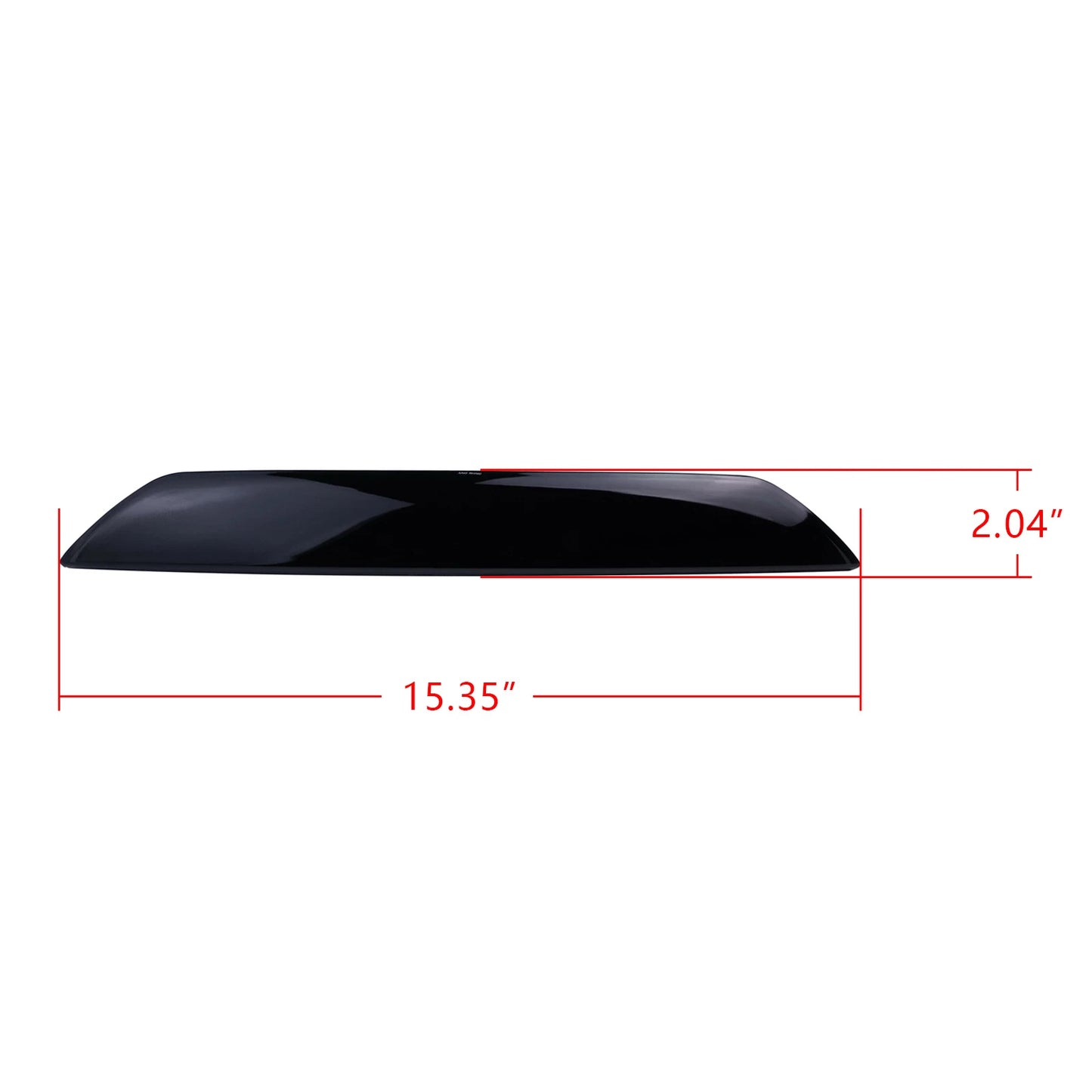 For Ford Transit MK8 Tourneo Custom 2012-up Single tailgate Third LED High Mount Level Brake Stop Light Lamp Black Lens