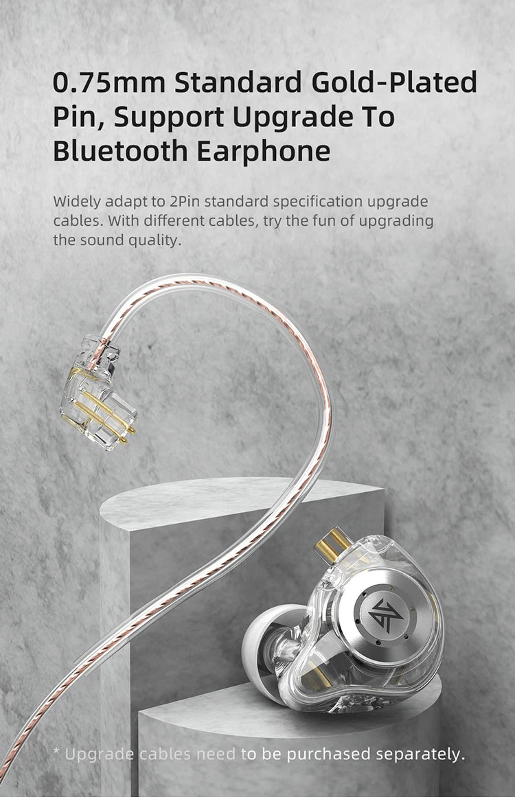 KZ EDX PRO In Ear Earphones Dynamic Earphones HIFI Music Sport Earbuds Sport Noise Cancelling Headset KZ EDX PRO DQ6 ZS10PRO MT1