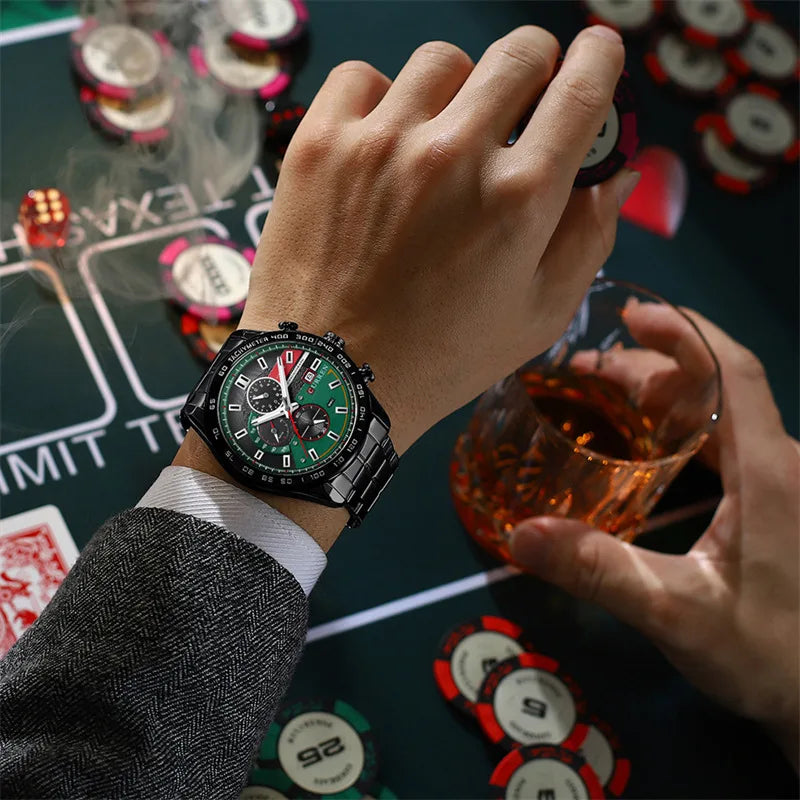 Montre Homme Curren 8410 Original Brand Fashion Men Wrist Quartz Watches Luxury Chronograph Watch