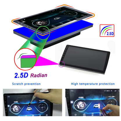 Carplay Android Auto OBD2 DSP GPS Reversing Aid RGB Amplifier Car Radio for Avensis 2009-2015 Car Head Unit Fast Shipping