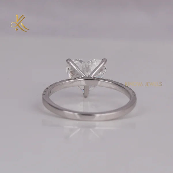 Timeless Classic Lab Grown Diamond 2.0-2.5 Carat Pave Setting Wedding Band 18K Gold Plated with Elegant Sparkle for Couples