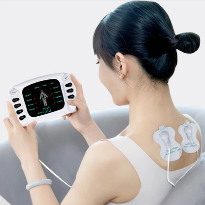 8 Models Tens Electric Muscle Stimulator Ems Acupuncture Body Massage Digital Therapy Massager Electrostimulator
