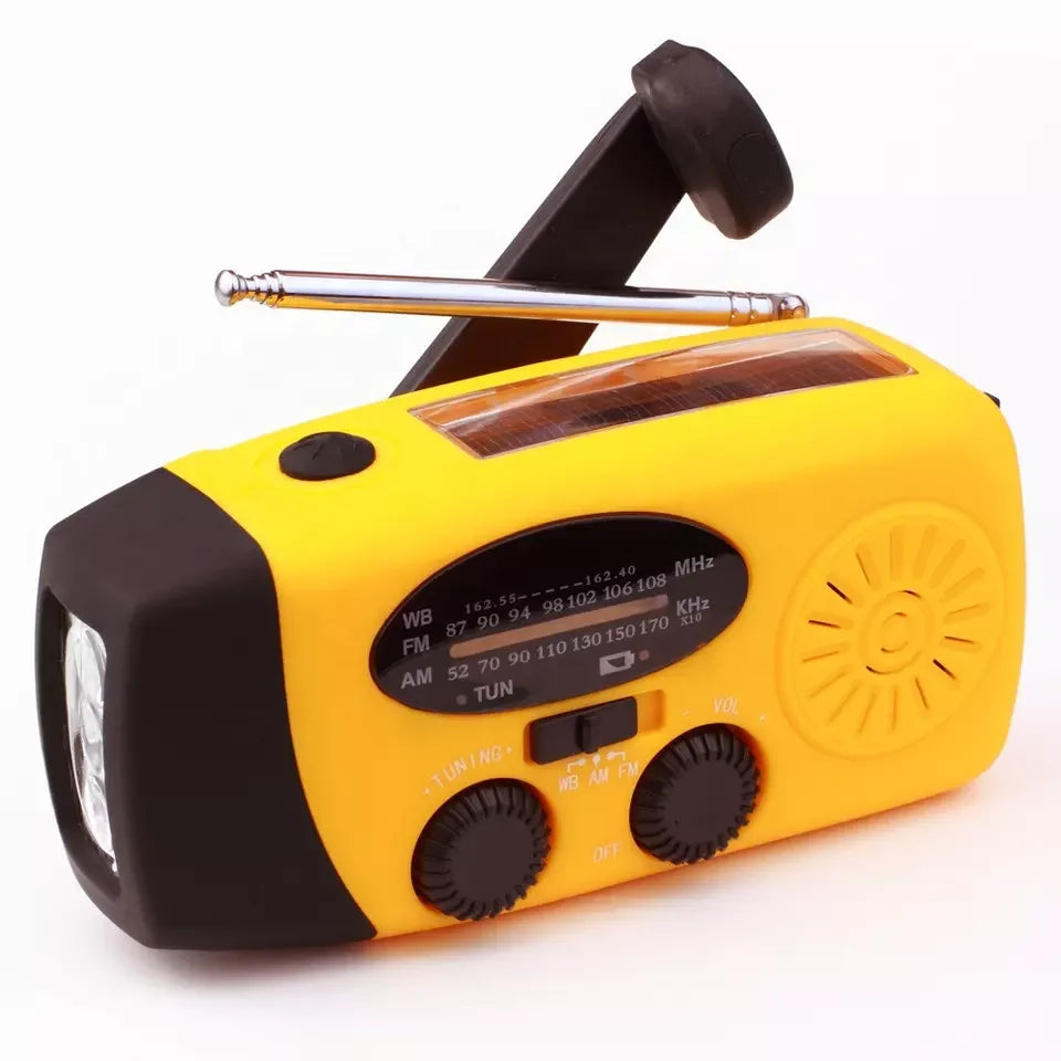 Home System Camping Light Storm Receiver Am/fm/noaa Emergency Radio Hand Crank Solar Weather Fm Radio 2000mah