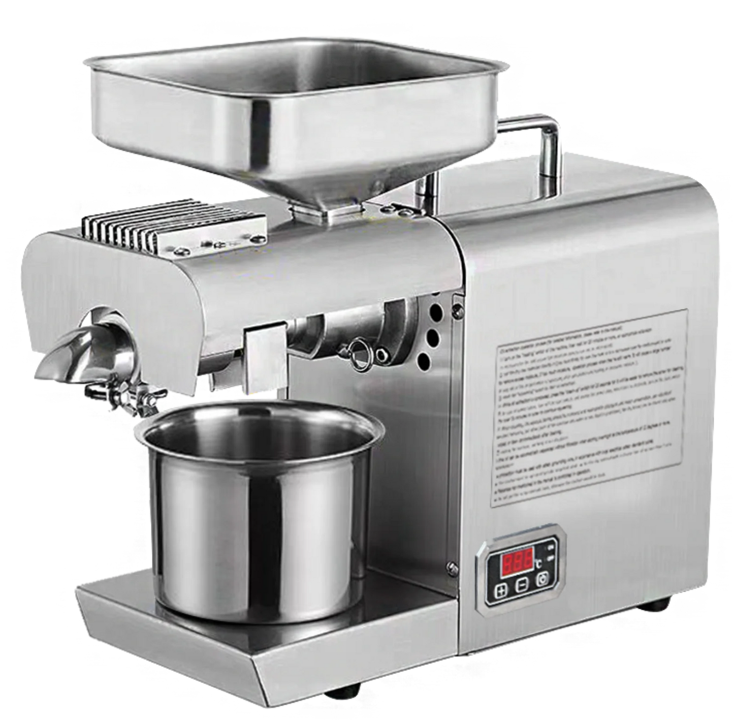 MJ 508 Automatic Castor Seeds Coconut Soy Bean Peanut Cold Press Oil Machine Extractor Household Oil Making Press Machine