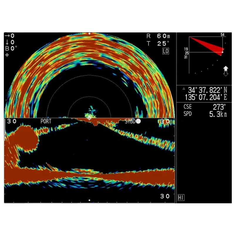 Furuno Fish Finder 60/153 kHz or 85/215 kHz CH600 12.1'' Searchlight Sonar Marine Electronics Maritime Navigation Communication