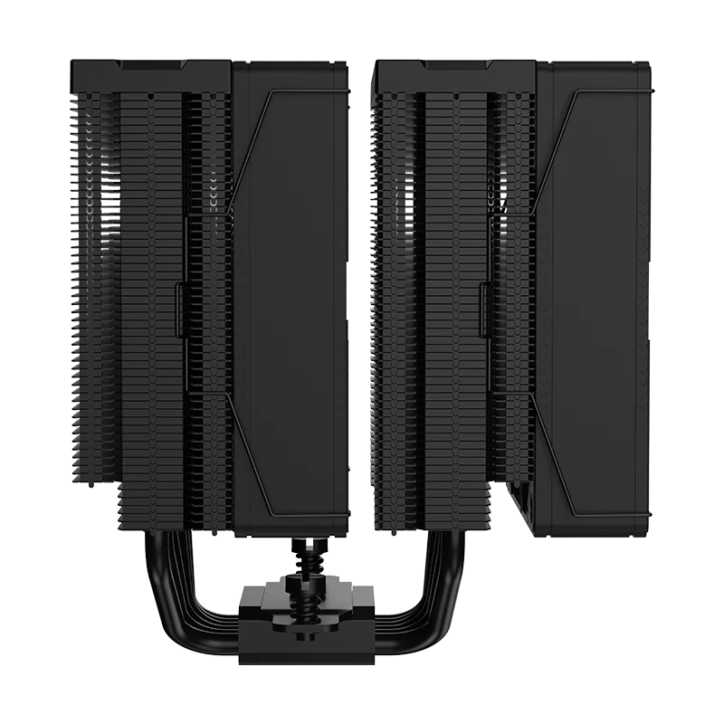 COOLLEO P60T DIG BK Two-Tower Computer Case Air Cooler 6 Heat Pipes CPU Cooling LGA115X/1200/1700/1851 for Ryzen AM4/AM5 275W