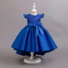 Girls Ready Made New Style Fashion Sleeveless Children Wedding Party Dresses Flower Puffy Frocks