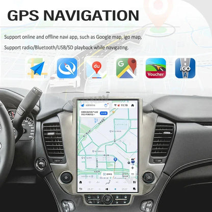 Vertical Screen GPS Navigation for Chevrolet Suburban Tahoe GMC Yukon 2014-2020 Android11 Auto Car Radio Multimedia Player 128GB