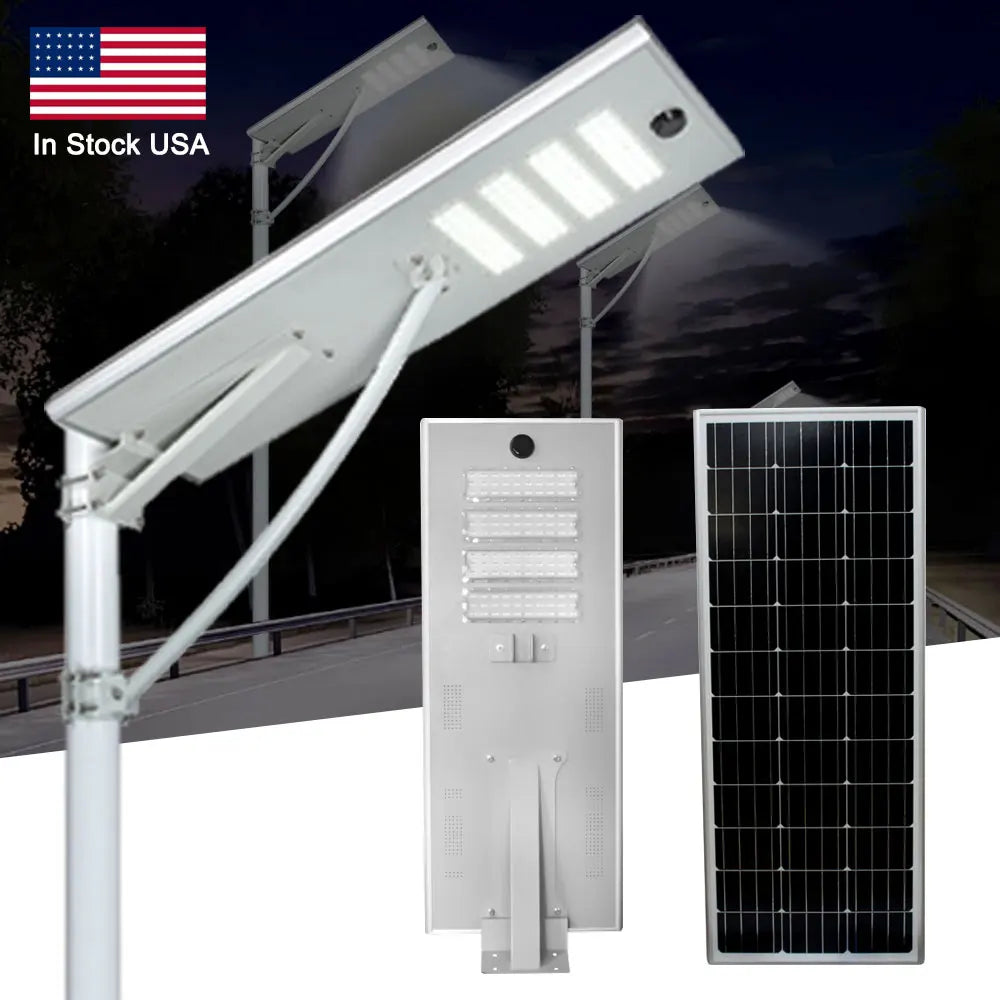 2026 High Quality 15W 30W 50W 80W Aluminium Alloy Ip65 Solar Outdoor Waterproof Efficiency Led Solar Street Light