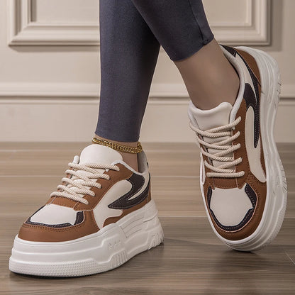 Women's Low-cut Retro Leather Lace up Custom Shoes Sport Running Shoes Ladies Sneakers Casual Shoes for Women