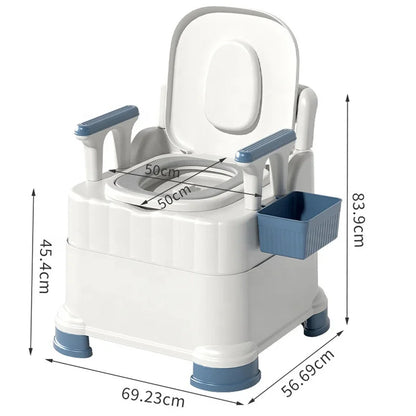 Portable Toilet Outdoor Camping  Load Anti-slip Adult Children Mobile Toilet for Home Hospital Travel Plastic Toilet