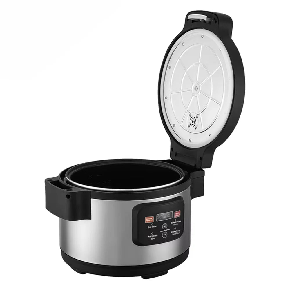 XEOLEO Commercial 12L Large Capacity Tapioca Pearl Cooker Automatic Pearl Pot Boiling Sago Machine for Milk Tea Shop Kitchen