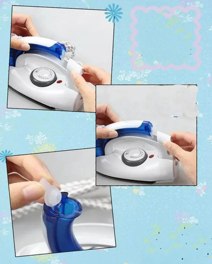 travel helper portable mini electric iron travel steamer iron 3 shifts business gift  flat handle convenient ironer