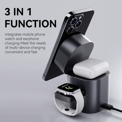 New Products 2025 Electronics Electric Foldable Magnetic Touch Automatic Rotation15W for iphone 17 Gift 3 in 1 Wireless Charger