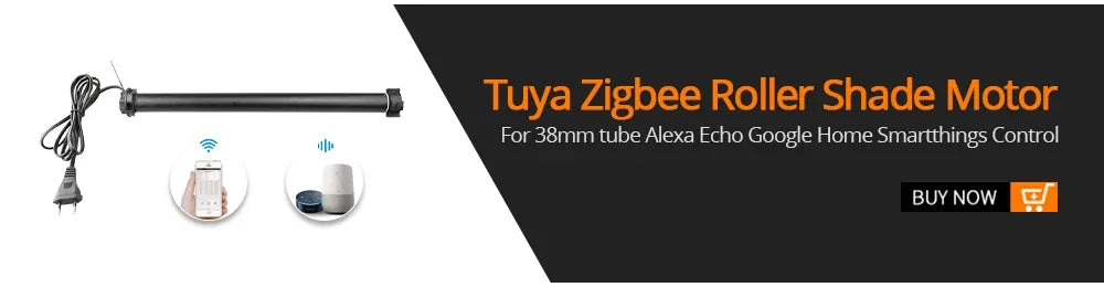 Zemismart Zigbee Curtain Track Work with Tuya Smart Life Alexa Echo Google Home Control SmartThings Electric Curtains