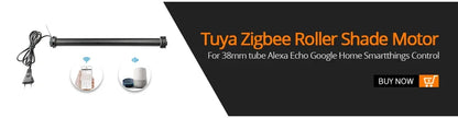 Zemismart Zigbee Curtain Track Work with Tuya Smart Life Alexa Echo Google Home Control SmartThings Electric Curtains