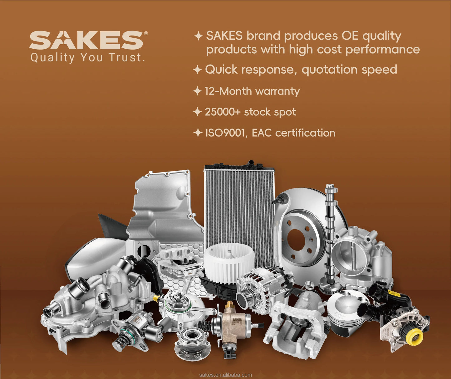 SAKES 047121121A Factory Wholesale High Quality Car Parts Auto Cooling Systems Thermostat Assembly Repair Spares for Skoda