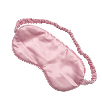 Hot Sale Sleeping Eye Mask Plain Color Woman Elastic Silk Eye Mask Satin