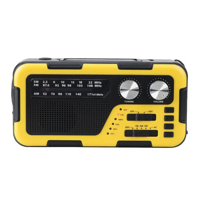 4000mAh Weather Emergency AM/FM Radio Noodradio Emergency Hand Crank Solar Charging Flashlight Survival Kit Gear Electronics
