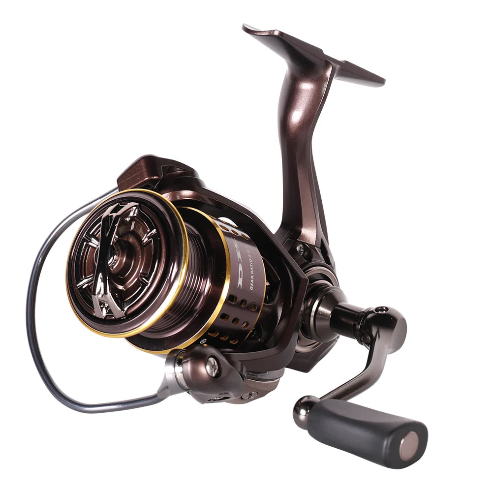 KALIOU DK2500M Left Hand Mini Spinning Deepsea Bait Rod Reel Combo Stream River Lake Saltwater Fishing Insects 8kg Max Drag