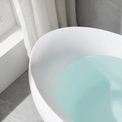 2024 Hotel Freestanding Acrylic Bath Tub Solid Surface Outdoor Bathtubs Soaking Baths