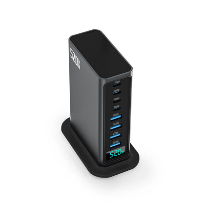 2026 New High Power Desktop Charger Adapter 520W Multi Port Laptop Mobile Phone Featuring 100W Gan Type C Charger