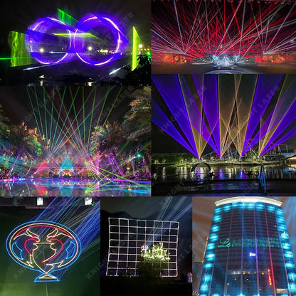 20w 30w Outdoor IP65 IP54 Dj Disco Rgb 3D Animation logo Effect Sky Ilda Professional Programmable Laser Light Show Projector