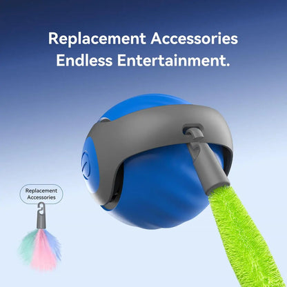 2025 Smart Interactive Cat Ball Type-C Rechargeable Automatic Pet Toy New Year Gift for Cats Made in China
