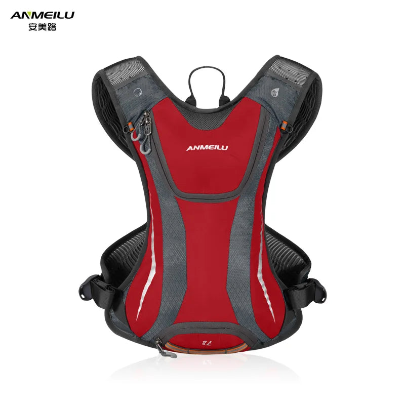 ANMEILU Unisex 5L Lightweight Waterproof Running Sports Bag High Quality Moisturizing Fitness Vest Off-Road Bicycle Riding Bag