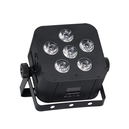4pcs Battery Operated Light Fixtures Remote & Wifi Control Led Uplight 6X18w RGBWA UV Wireless Led Par Can
