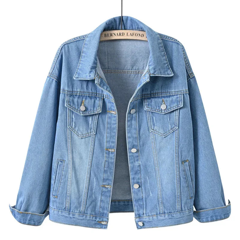 TTT-9539-T-Chaqueta Mujer Veste Femme New colorful plus-size Women Plus Size Jean Jacket Ladies Denim Coats Women Jackets