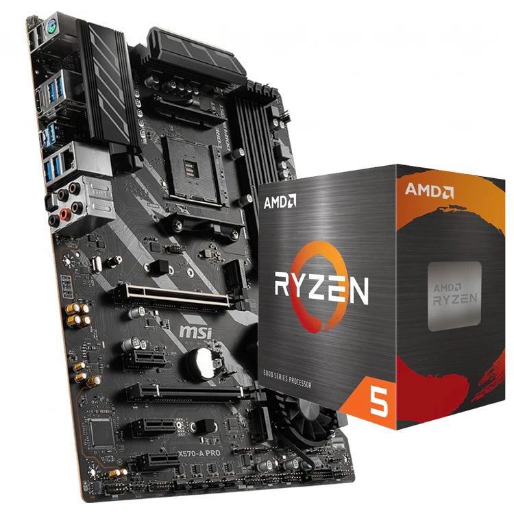 Used MSI X570-A PRO GAMING Motherboard with AMD Ryzen 5 7 5600G 5600X 5700G 5800X 5900X  5950X Desktop Processor