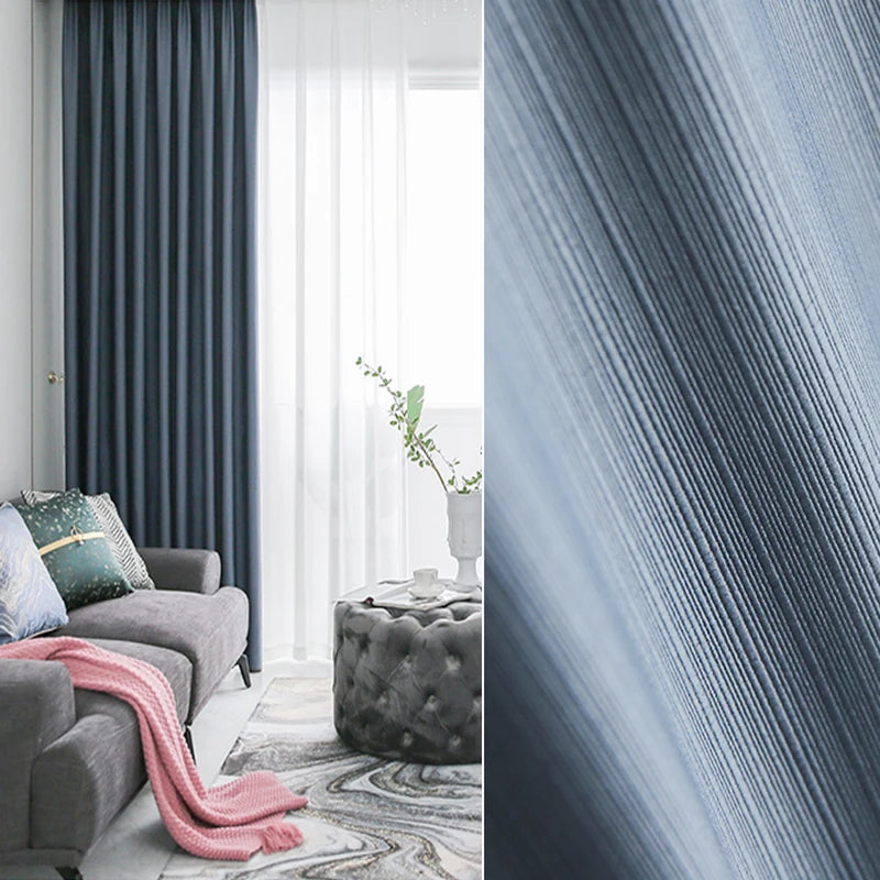 YCENTRE Modern Style Solid Color Window Treatment Curtains Thermal Insulated Curtains Blackout Curtain Drape For Living Room