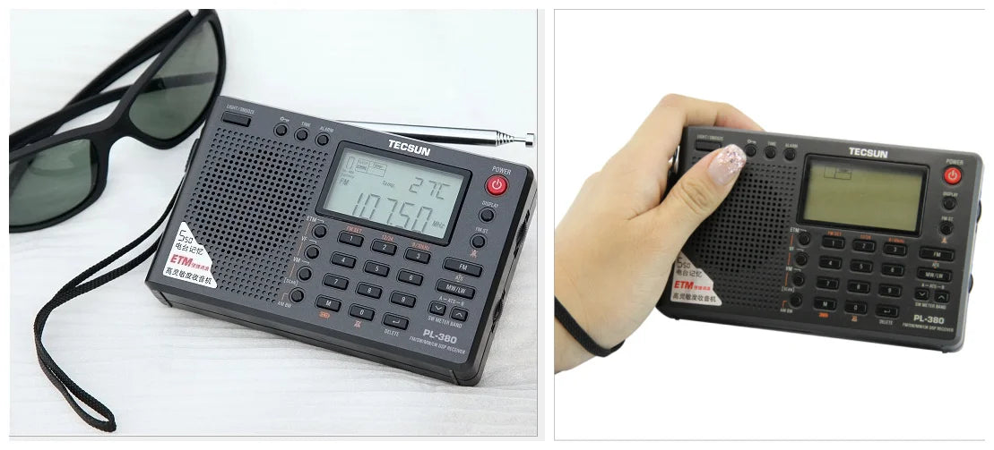 Tecsun PL-380 DSP professional Radio FM/LW/SW/MW Digital Portable Full Band Stereo Good Sound Quality Receiver PL380
