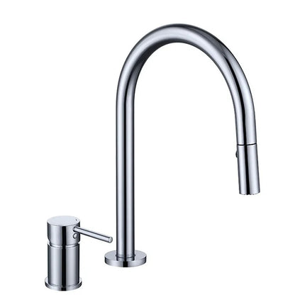 Bathroom Brushed Gold Basin Faucet Brass Pull Down Wash Sink Basin Mixer Tap Faucet