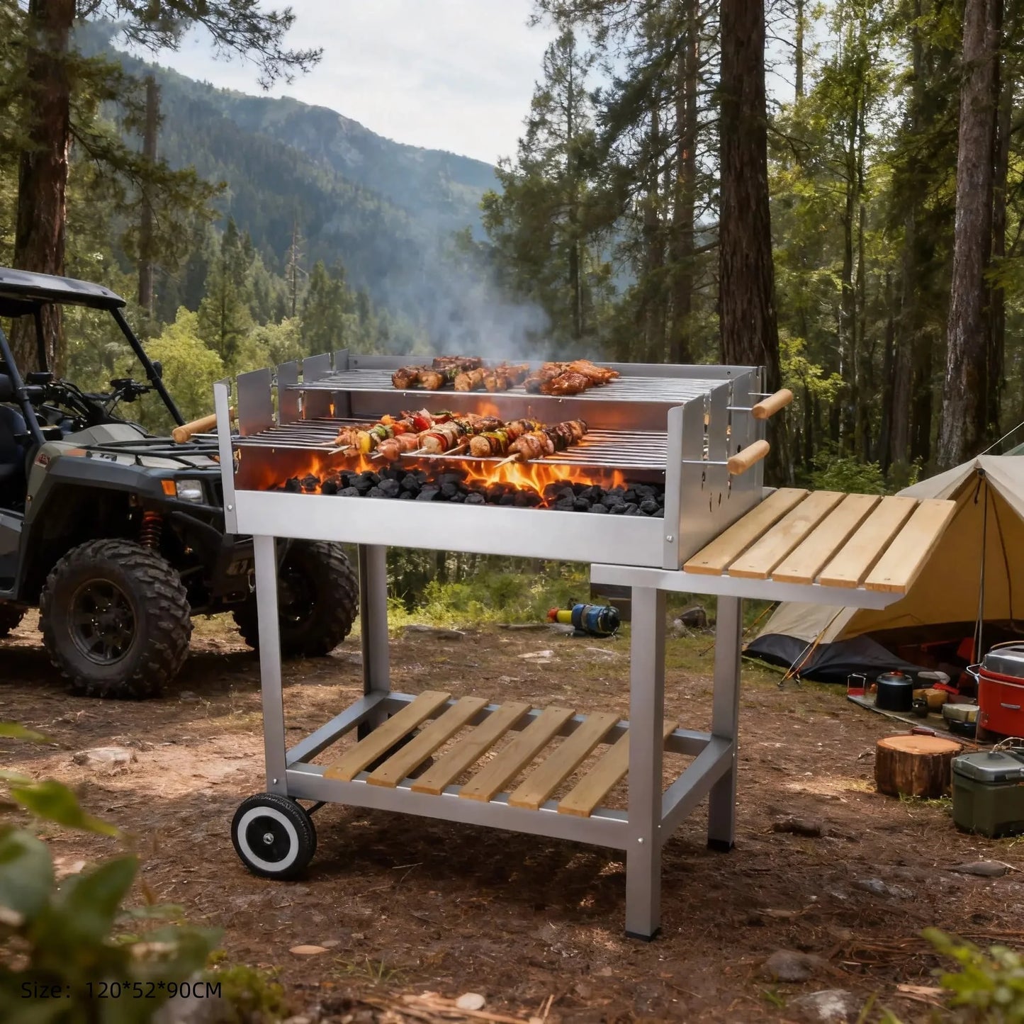Bbq Pod Charcoal Commercial Bbq Smoker Buiten Keuken Stainless Steel Bbq Grill Donut Boat Portable Charcoal Bbq Grill Boat Set