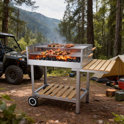 Bbq Pod Charcoal Commercial Bbq Smoker Buiten Keuken Stainless Steel Bbq Grill Donut Boat Portable Charcoal Bbq Grill Boat Set