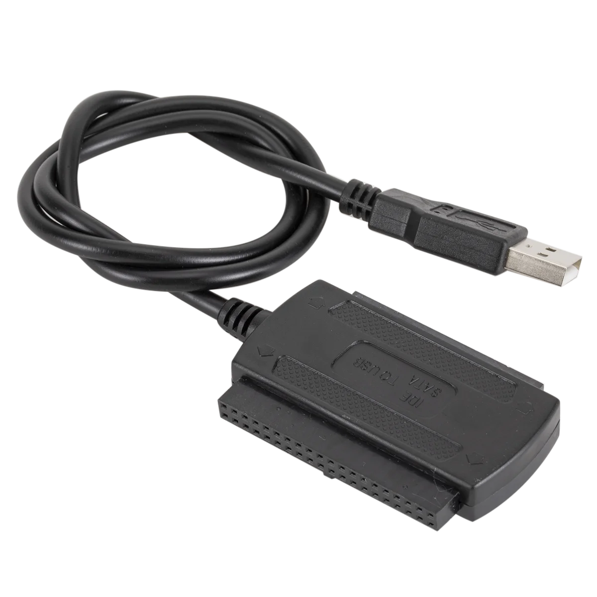 USB 2.0 IDE/SATA 3-in-1 Cable Power Supply ROHS Certified Tinned Copper Conductor Braid Shielding PVC Jacket in Stock