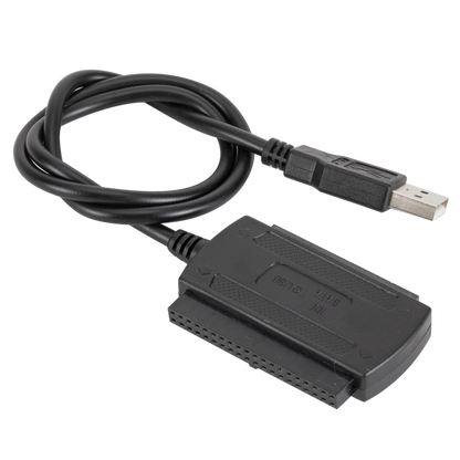 USB 2.0 IDE/SATA 3-in-1 Cable Power Supply ROHS Certified Tinned Copper Conductor Braid Shielding PVC Jacket in Stock