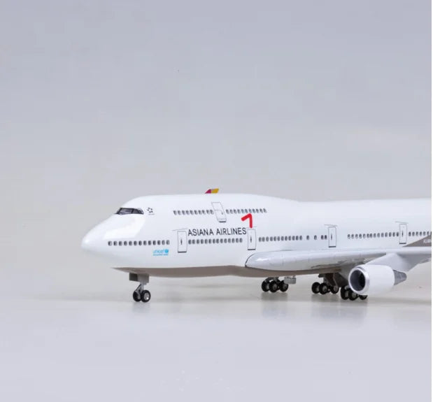 Wholesale 47cm 1:150 Diecast Airplanes Model Boeing B747  Plane Model ASIANA 747 Airplane Aircraft Toy Kids Gift