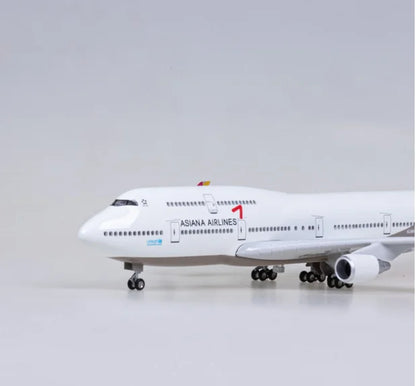 Wholesale 47cm 1:150 Diecast Airplanes Model Boeing B747  Plane Model ASIANA 747 Airplane Aircraft Toy Kids Gift
