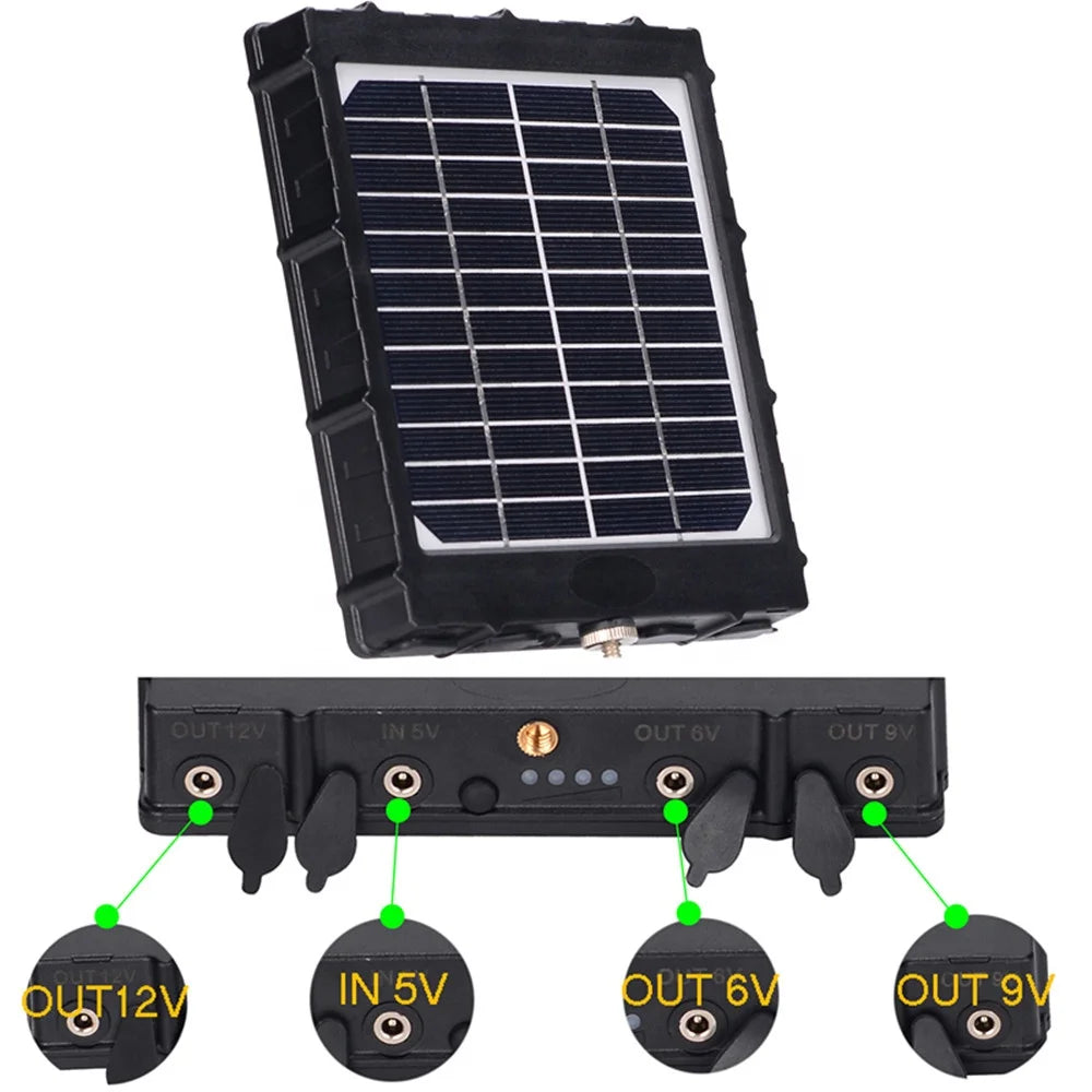 Small Mini Solar Panel Monocrystalline Battery Charger for Cctv Camera With 6v 9v 12v External Solar Power Panel Lithium 8000mah