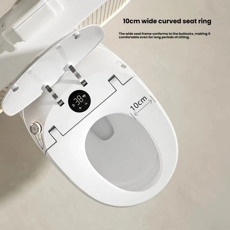 Wall Mounted Built in Oval Toilet with Built in Water tank Fully Automatic Siphon Type Wall Mounted Smart Toilet for Home Use