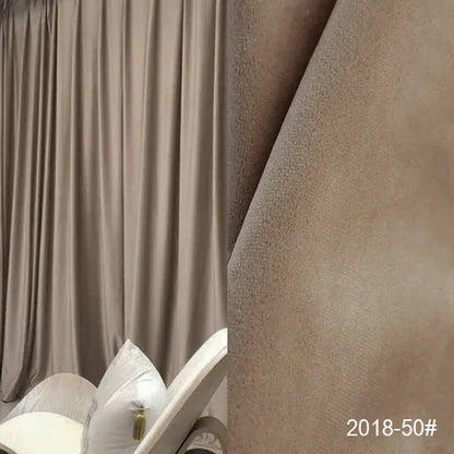 High Shading Velvet Blackout Curtain For Bedroom Insulating Modern Style Windows Living Room Curtain Home Decoration Custom Made