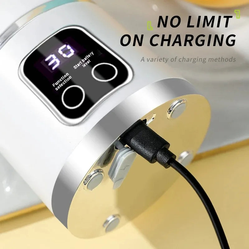 New Charging Portable Fruit Juicer Household Crushed Ice Juicing Cup USB Rechargeable Outdoor Companion for Shakes and Smoothies