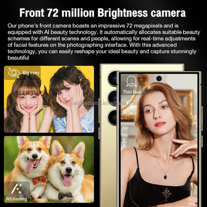 2023 Original Note 20 Ultra Smartphone 16GB+1TB 7.3 Inch AMOLED Screen Android 10.0 Spanish New 2023 Note 20 U1tra Telephone