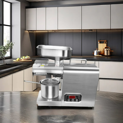 MJ 508 Automatic Castor Seeds Coconut Soy Bean Peanut Cold Press Oil Machine Extractor Household Oil Making Press Machine
